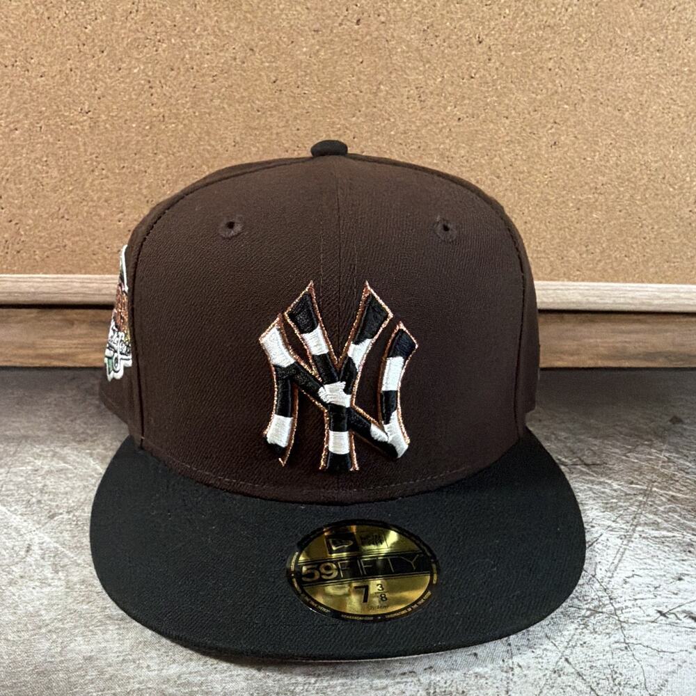 Exclusive Hat Club Cow Hide New Era 59FIFTY New York Yankees Hat Size 7 3/8